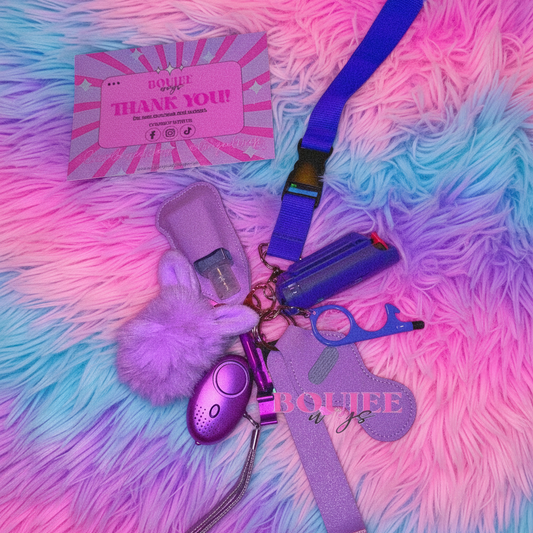 Boujee Safety Keychain in Royal Purple 💜