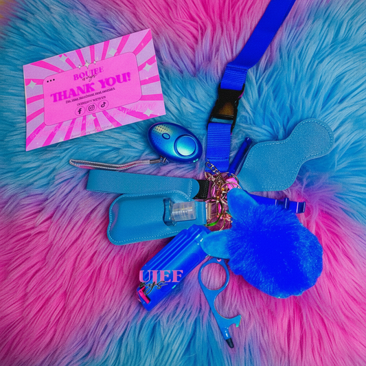 Boujee Safety Keychain in Tiffany Blue 💎