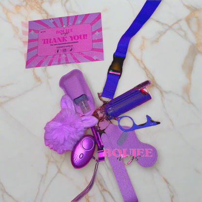 Boujee Safety Keychain in Royal Purple 💜