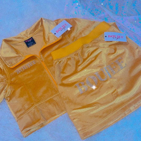 Officially Boujee Mini Skirt - Yellow